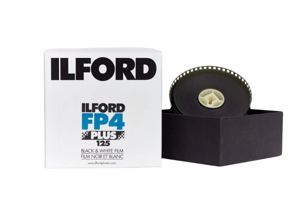 ILFORD FP4 PLUS 35X30.5M - CUT LENGTH (BULK LENGTH) BLACK AND WHITE FILM - 100FT